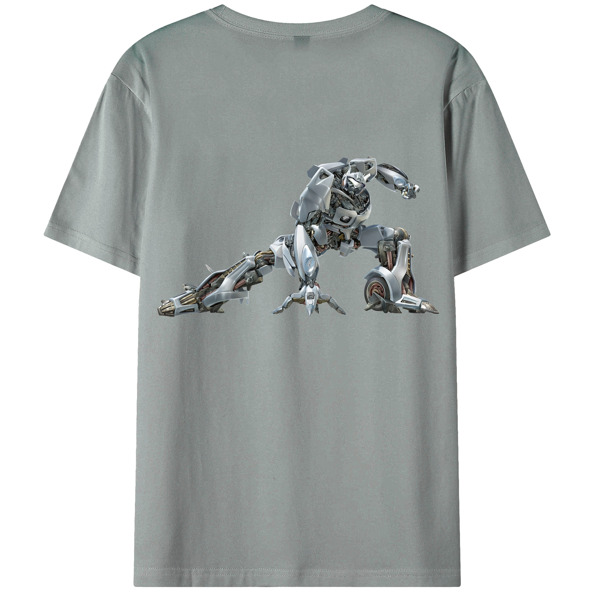 （画像用） Transformers トランスフォーマー 綿100％ メンズ半袖Tシャツ（バックプリント） 通気性